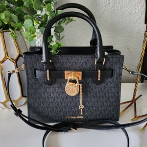 Michael Kors Hamilton Crossbody satchel tote logo signature Small